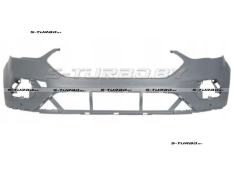 Бампер передний (грунтованный) без отв. под омыватели, с отв. под парктроники, верхняя часть