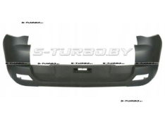 Бампер задний (грунтованный) без отв. под парктроники, с отв. под спойлер