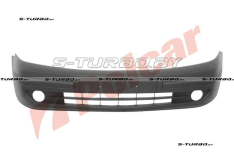 Бампер передний (черный) со спойлером