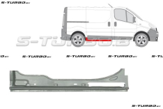 Порог (правый) под боковой сдвижной двери, высокий, заводской штамп