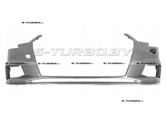 Бампер передний (грунтованный) без отв. под парктроники, с отв. под омыватели