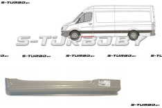 Порог (левый) под переднюю дверь, заводской штамп