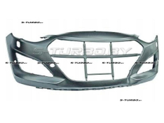 Бампер передний (грунтованный) с отв. под омыватели, с отв. под парктроники
