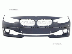 Бампер передний (грунтованный) без отв. под омыватели, с отв. под парктроники
