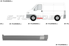 Порог (левый) под переднюю дверь, 76 см длина, заводской штамп