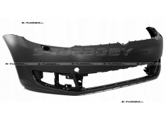 Бампер передний (черный) с отв. под омыватели, без отв. под парктроники