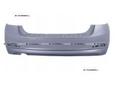 Бампер задний (грунтованный) без отв. под парктроники, для версии с одиночным выхлопом