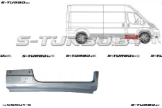 Порог (правый) под переднюю дверь (длина 815 мм, с выходом на стойку) заводской штамп