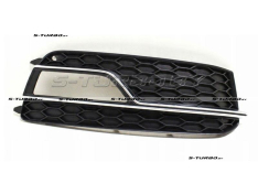 Решетка в бампер (правая) с хромом, для версии s-line, usa-type