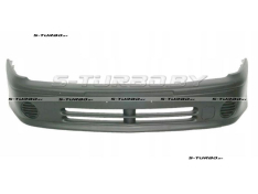 Бампер передний (грунтованный) + спойлер + заглушки противотуманок (съемные)