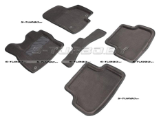 Коврики 3D модельные ворсовые в салон, серые