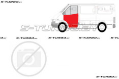 Дверь передняя (левая) наружная часть, до стекла, заводской штамп