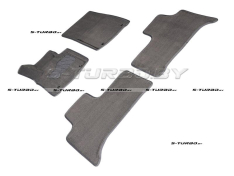 Коврики 3D модельные ворсовые в салон, серые
