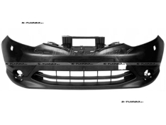 Бампер передний (черный) с отв. под омыватели, без отв. под парктроники