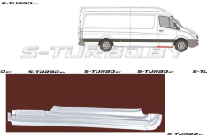 Порог (правый) под переднюю дверь, заводской штамп