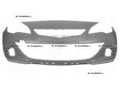 Бампер передний (грунтованный) без отв. под омыватели, с отв. под парктроники