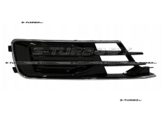 Решетка в бампер (правая) без отв. под противотуманку, с хромом