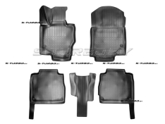 Коврики модельные полиуретановые в салон (высокий борт), 5 мест