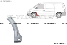 Арка передняя, задняя часть, под дверь (левая) заводской штамп