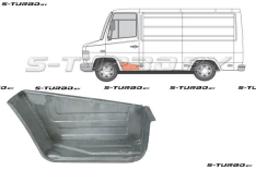 Ступень передней двери (левой) нижняя + верхняя часть, заводской штамп