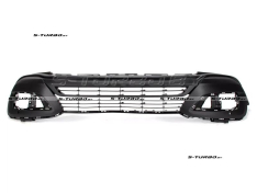 Бампер передний (черный) с отв. под парктроники, нижняя часть
