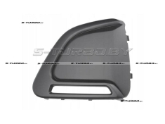 Решетка в бампер (левая) c отв. под фару дневного света, без отв. под накладку