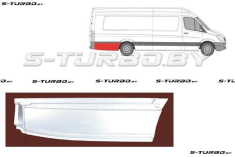 Крыло заднее (правое) задняя часть (за колесом) без отв. под молдинг, maxi длинная база, заводской штамп