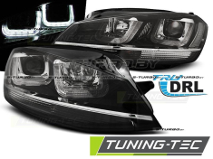 Передние фары U-TYPE BLACK WITH CHROME LINE