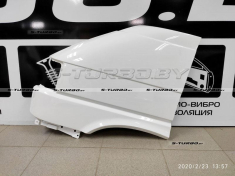 Крыло переднее (левое) установка на болты, стеклопластик