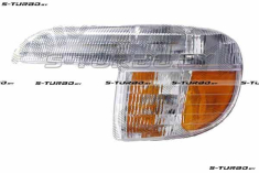 Указатель поворота (левый) с габаритным фонарем, белый