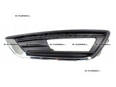 Решетка в бампер (левая) с отв. под противотуманку, с хром. накладкой