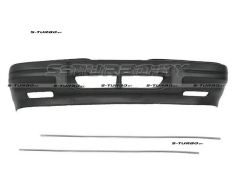 Бампер передний (черный) 1987-1990 + молдинг