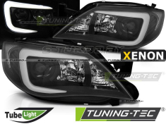 Передние фары TUBE LIGHT BLACK HID