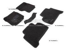 Коврики 3D модельные ворсовые в салон, черные