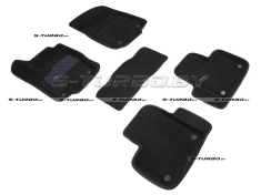 Коврики 3D модельные ворсовые в салон, черные