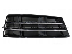 Решетка в бампер (правая) с хромом