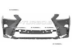 Бампер передний (грунтованный) с отв. под омыватели, с отв. под парктроники