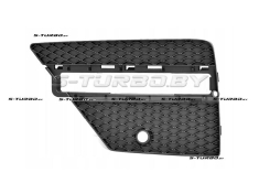 Решетка в бампер (левая) с отв. под фару дневного света, с отв. под парктроник, для версии amg-type