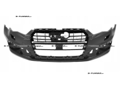 Бампер передний (грунтованный) с отв. под омыватели, с отв. под парктроники, с хром. накладкой