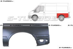 Крыло заднее (левое) средняя база, 75 см, заводской штамп