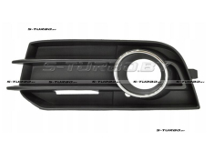 Решетка в бампер (левая) с отв. под противотуманку, с хромом