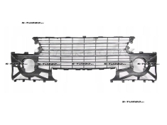 Решетка в бампер, с хром. накладками