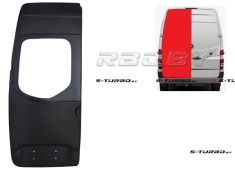 Дверь задняя (левая) распашная, наружная часть, до крыши (с вырезом под стекло) высокая база, заводской штамп