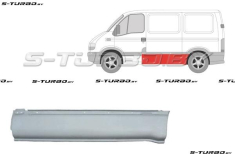 Панель боковая (левая) за водительской дверью, нижняя часть, 165 см длина, короткая база, заводской штамп