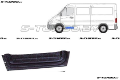 Дверь передняя (левая) внутренняя часть, заводской штамп