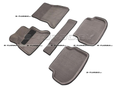 Коврики 3D модельные ворсовые в салон, серые