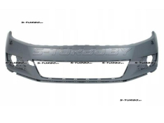 Бампер передний (грунтованный) с отв. под омыватели, без отв. под парктроники