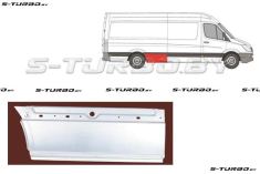 Крыло заднее (правое) передняя часть (до колеса) длинная / maxi длинная база, заводской штамп