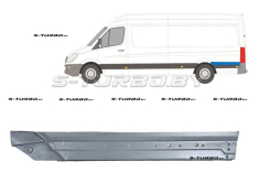 Крыло заднее (левое) над колесом, задняя часть, длинная база, 15 см, заводской штамп