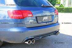 Накладка заднего бампера ABT-STYLE (под двойной выхлоп с двойными насадками)